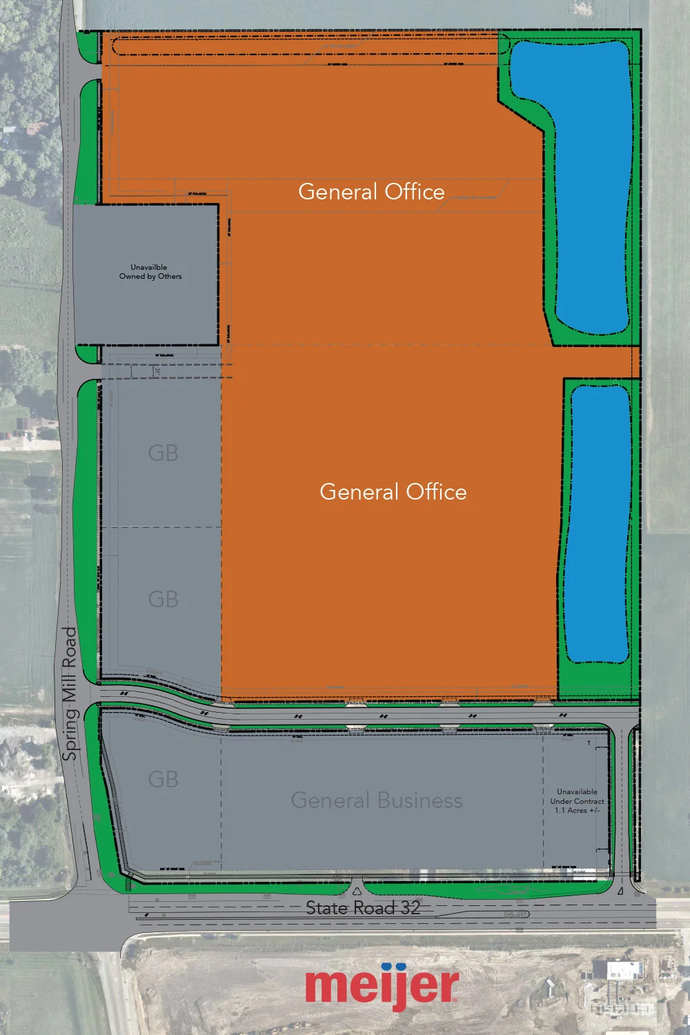Site plan with general office and business.